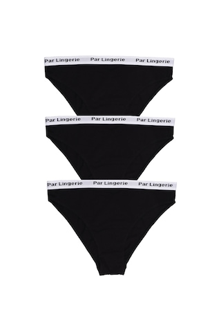 Parlingerie Kadın 3lü Slip Külot Siyah