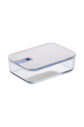 Neoflam Perfect Seal Dikdörtgen Cam Saklama Kabı 2300 ML Beyaz