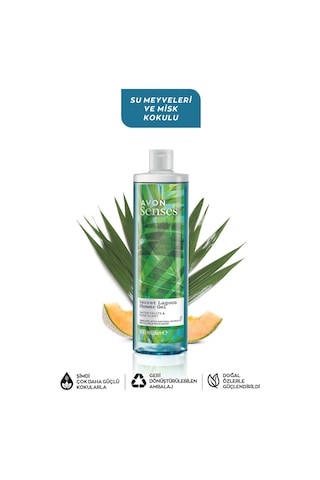Avon Senses Secret Lagoon Su Meymeleri ve Misk Kokulu Duş Jeli 500 ML