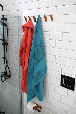 Banyo Askısı Yapışkanlı 4'lü Ahşap Askılık Ahşap