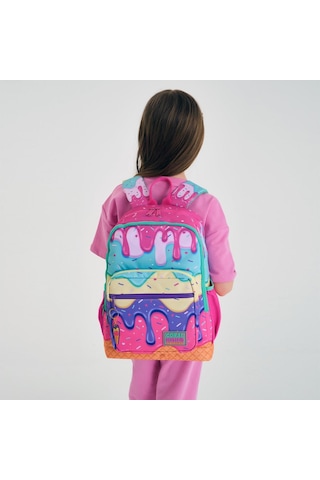 Coral High Kids Pembe Rengarenk Dondurma Desenli Okul Sırt Çantası 23731