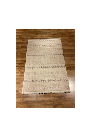 Jj06c Krem-kahve Halı Çok Renkli
