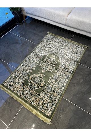 Seccade Dokuma Halı Seccade Püsküllü 80x125 Haki