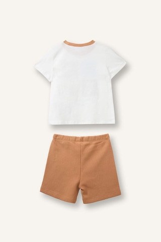 Defacto Hayvan Desenli 2li Pijama Takımı Erkek Bebek H5395a526hsog135 Turuncu-og135