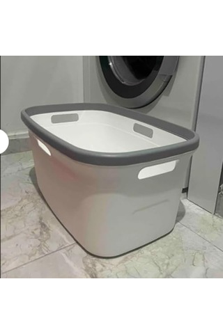 Taraftan Tutulabilen Çamaşır Sepeti - 20 Litre Çamaşır Selesi - Kirli Çamaşır Sepeti - Pp Genel