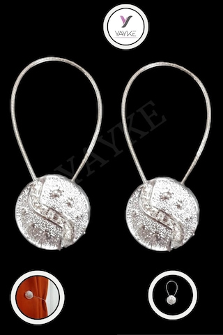 Yaykeperde Mandalı-mıknatıslı Perde Tutacağı Gümüş Güneş