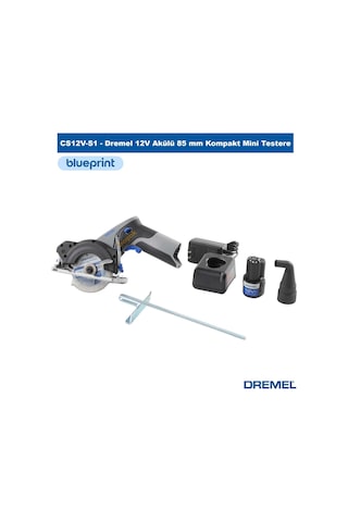 Dremel Cs12v-s1 12v Akülü 85 Mm Kompakt Mini Testere Lazer Kılavuzlu Usb-c