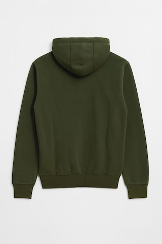 Markapia Erkek Fermuarlı Kapüşonlu İçi Polarlı Sweatshirt Haki M L
