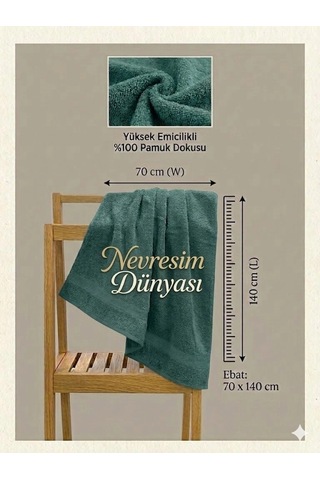 Eco Lounge Prime Havlu 70x140 Yeşil