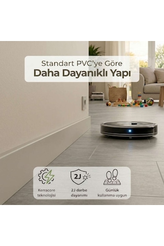 Espumo Kompozit Süpürgelik 8 cm Kaşmir | Suya Dayanıklı Parke Duvar Süpürgelik 2,40 m ESP207 -