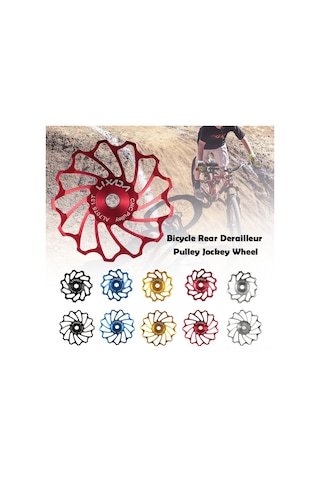 Geeroyoo Lixada 7075 Alüminyum Bisiklet Arka Vites Makarası - 13 Dişli, Hafif Ve Dayanıklı, Kırmızı Renk Seçeneği Çok Renkli