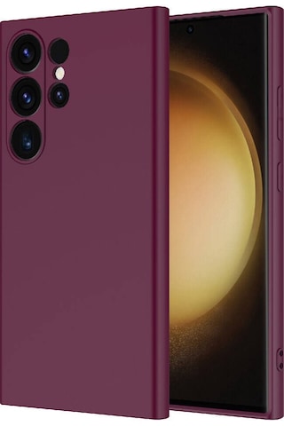 Galaxy Uyumlu S24 Ultra Kılıf Lansman Tasarım İç Yüzeyi Kadife Silikon