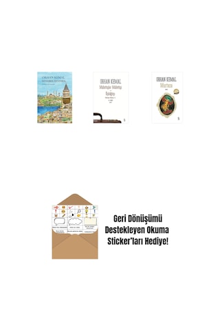 İstanbul İstanbul Ciltli + Müfettişler Müfettişi - Üçkâğıtçı 2 Kitap Bir Arada + Murtaza Midi Boy + Okuma Sticker'ları