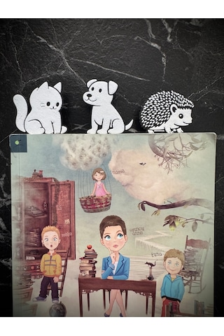 Sevimli Oturan Köpek Şeklinde Kitap Ayracı - Tatlı Köpek Kitap Ayracı