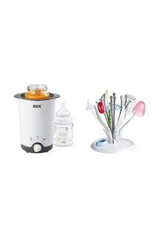 Nuk Thermo 3'ü1 Arada Biberon Isıtıcı Ve Multidry Kurutma Rafı, Biberon Isıtma, Mama Çözme, Hızlı Kurutma