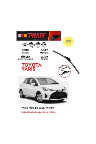 Toyota Yaris Ön Muz Silecek Takımı 2014 Model Araca Özel Aparat Toyota Yaris Ön Muz Silecek Takımı 2014 Model Araca Özel Aparat
