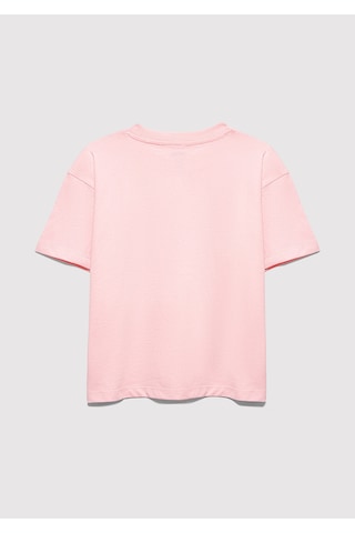 Mavi - Mavi Logo Baskılı Pembe Tişört 7610386-71007 Pembe