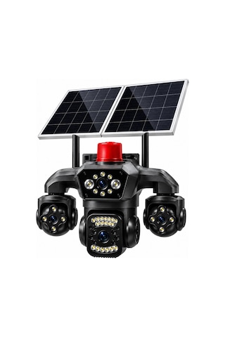 Hieasy 80-gz 8mp 4 Kamera 4g Solar Sim Ptz Sesli Akıllı Hibrit Zoom Güvenlik Kamera 7/24 Koruma