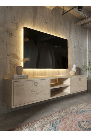 Resital Tv Ünitesi S1830-8 Traverten Traverten