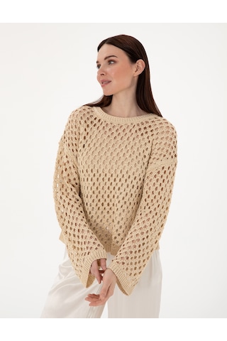 Pierre Cardin Kadın Bej Kazak /triko 50301176-vr011 Bej