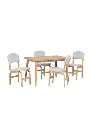 Vilinze Ege Sandalye Avanos Ahşap Mdf Mutfak Masası Takımı - 70x120 Cmtk-avanos-70120-nn-ege19n-flokbeyaz Beyaz