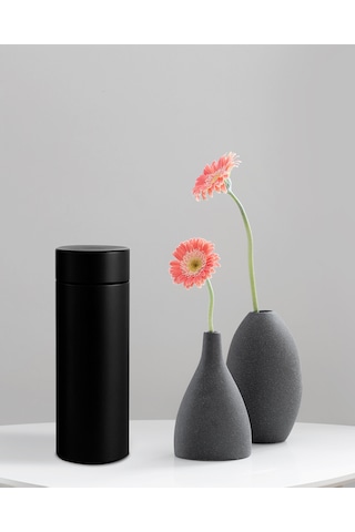 Dereceli Dijital Siyah Paslanmaz Termos 500ml Siyah