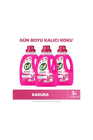 Cif Zemin Temizleyici Sakura 3 x 1500 ML