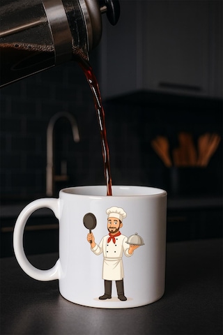 Meslek Baskılı Kupa Erkek Aşçı