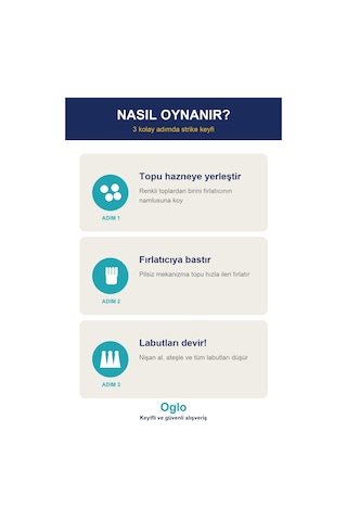 Top Fırlatan Tabanca 4 Labut 4 Top - Nişan Hedef Vurma Oyunu Mavi 3+ Yaş