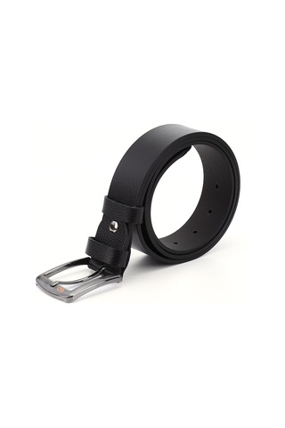 Gönderi R Siyah Hakiki Deri 4 Cm Kot Kemeri Siyah