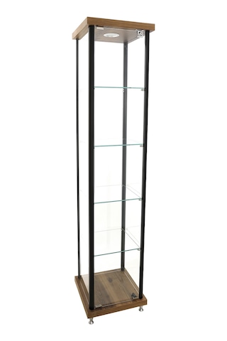 Afe Dekor Camlı Vitrin Dolap 40 x 40 x 175 CM
