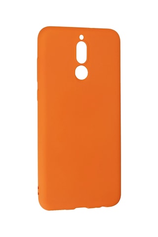 Newface - 865 - Huawei Mate 10 Lite Kılıf Nano İçi Kadife Silikon - Csmo-tex - - Turuncu