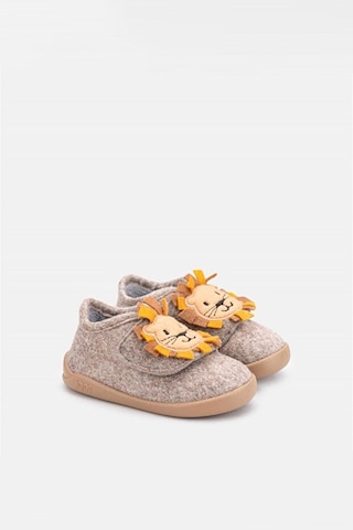 İgor Unisex Çocuk Homie Leon Aslan Figürlü Bilekli Panduf - Kahverengi 183-taupe