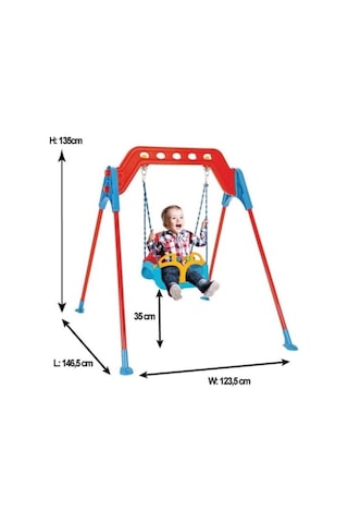 Ayaklı Samba Salıncak - Rulmanlı Fonksiyonlu - Park Bahçe Salıncağı 07-968