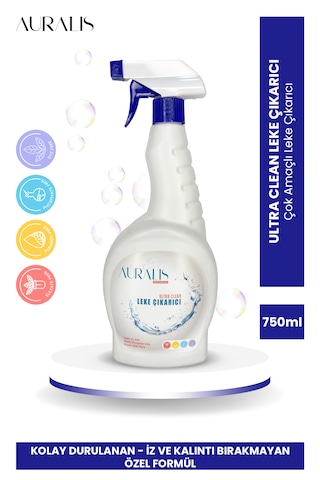 Auralis Ultra Clean Çok Amaçlı Güçlü Leke Çıkarıcı Temizlik Spreyi 750 Ml