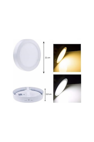 Cata Ct-5233 18w Sıva Üstü Led Panel Yuvarlak Beyaz
