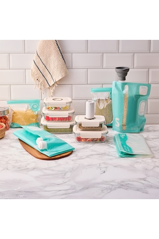 Aryıldız Vacuum & Fresh 25 Parça Saklama Kabı Seti Şeffaf