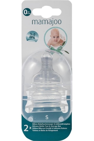Mamajoo %0 Bpa 0 Ay+ Silikon Biberon Emziği 2'Li