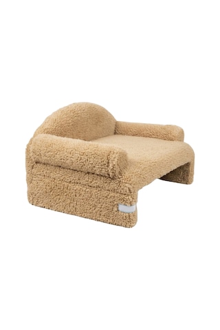 Reyo Pet Peluş Kedi Oturma Koltuğu Kedi Yatağı Kahve