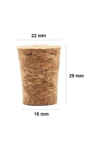 Avşar Soda Şişesi Uyu Mlu Konik Mantar Tıpa - 29X22X17 Mm Ahşap