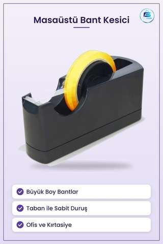 Bant Kesici Büyük Bantlar İçin Masaüstü Makinesi Ofis Kırtasiye K 1 Adet