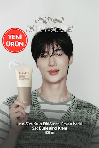 Uzun Süre Kalıcı Etki Sunan, Protein İçerikli Saç Düzleştirici Krem Dashu For Men Protein Down Cream