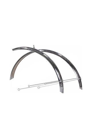 26 Mtb Çamurluk Krom Siyah - Gri