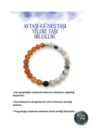Ay Taşı - Güneş Taşı Doğaltaş Bileklik Diğer