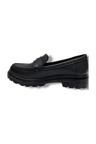 Fancy 836-26 Deri Loafer Tokalı Anatomik Kadın Ayakkabı Siyah