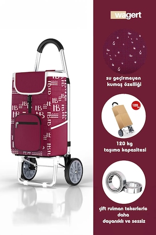 Metal Tekerlekli Pazar Arabası