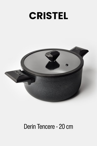 Gigilli Cristel 20 Cm Derin Tencere Siyah