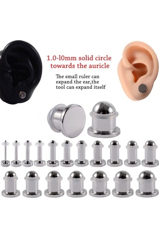 4 Adet Kulak Tıkacı Kulak Ölçer Genişletici 2.4mm