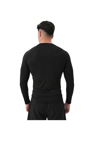 Musclecloth Tech Uzun Kollu T-shirt Siyah