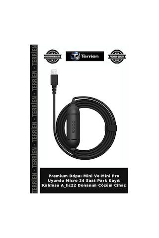 Premium Ddpaı Mini Ve Mini Pro Uyumlu Micro 24 Saat Park Kayıt Kablosu A Hc22 Donanım Çözüm Cihaz